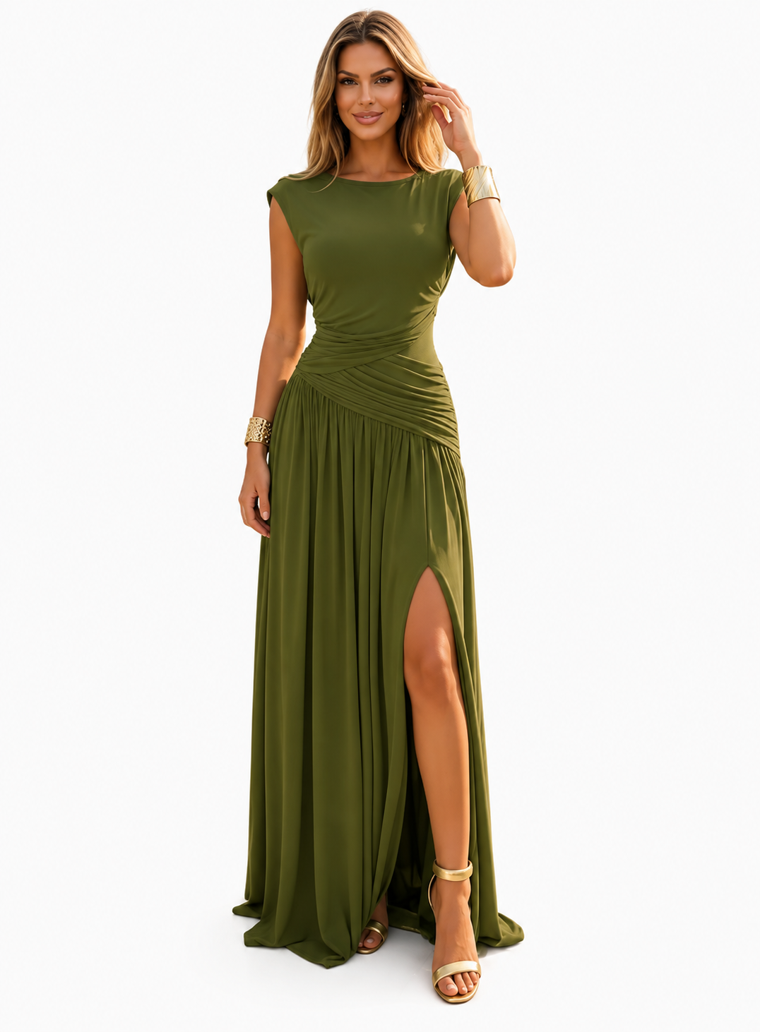 Isabella | Convertible Cowl Neck Maxi Dress