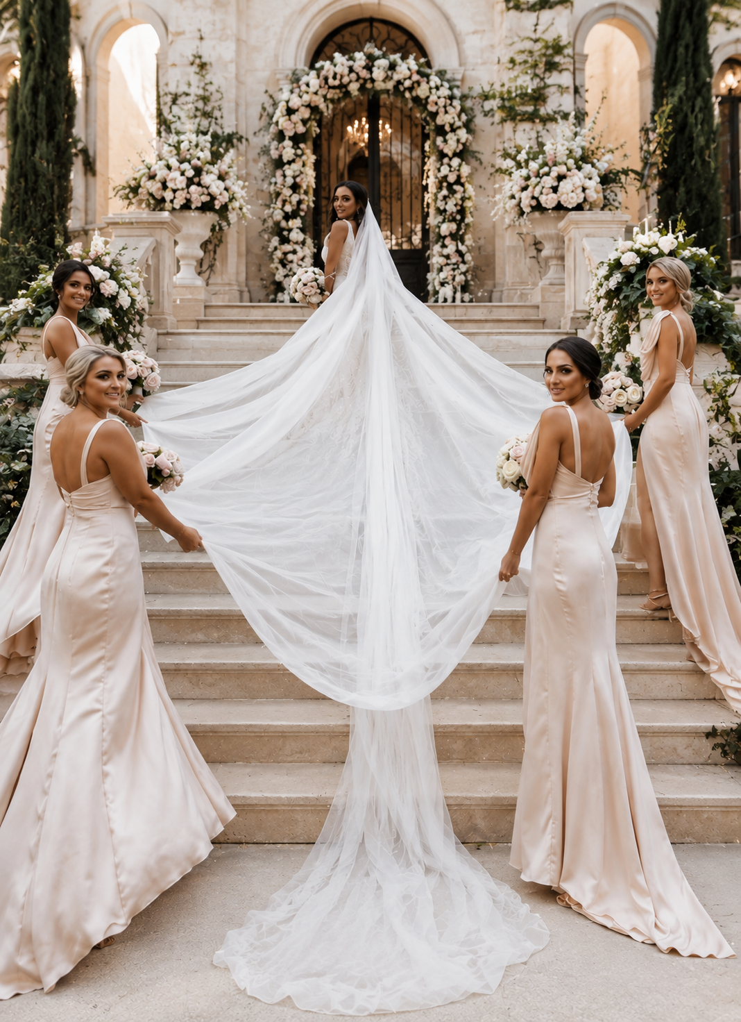 Celeste | Cowl Neck Bridesmaid Maxi Dress with Side Slit