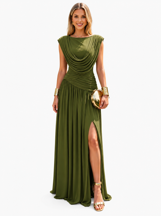Isabella | Convertible Cowl Neck Maxi Dress